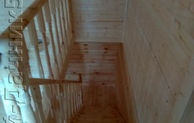 4 Брусовой дом К-14 6×9, 92 м², Московская область, Можайский район, деревня Синичино, ДНП Лесная поляна (10)